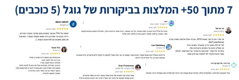 המלצות לקוחות